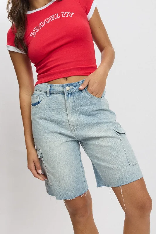 New Discounts Just Dropped!Denim Relaxed Shorts