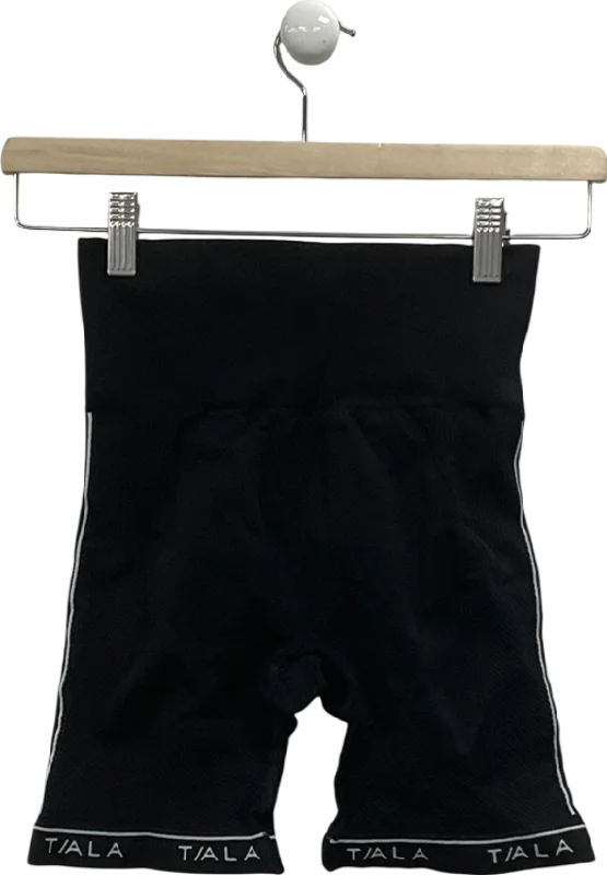 Get It Before It’s Gone!T/ALA Black Ribbed Cycling Shorts UK S