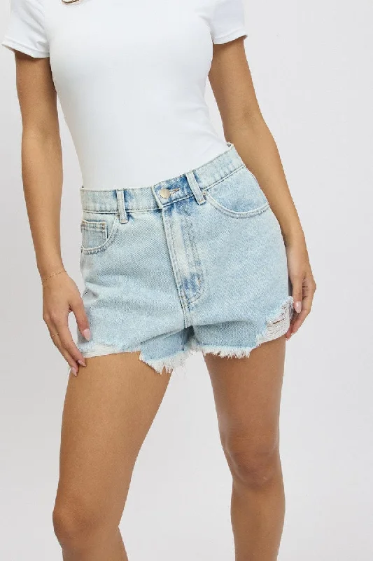 Unlock Huge Savings Now!Denim Relaxed Shorts HIgh Rise