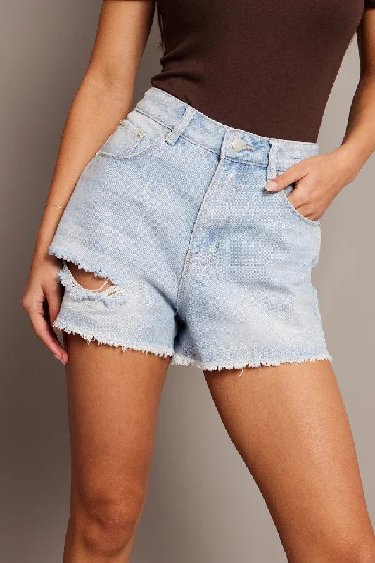 Best Price of the Season!Denim Relaxed Shorts High Rise