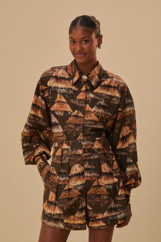 Unmissable Offers Await!Brown Shuhu Short