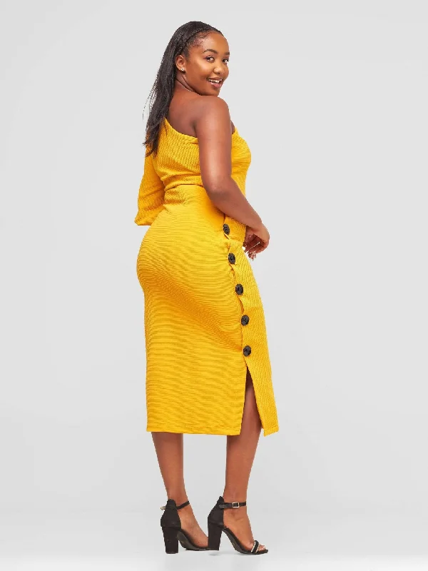 HOT Aimee Dress - Mustard