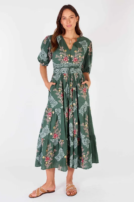 Rubyyaya - Primavera Maxi Dress - Olive