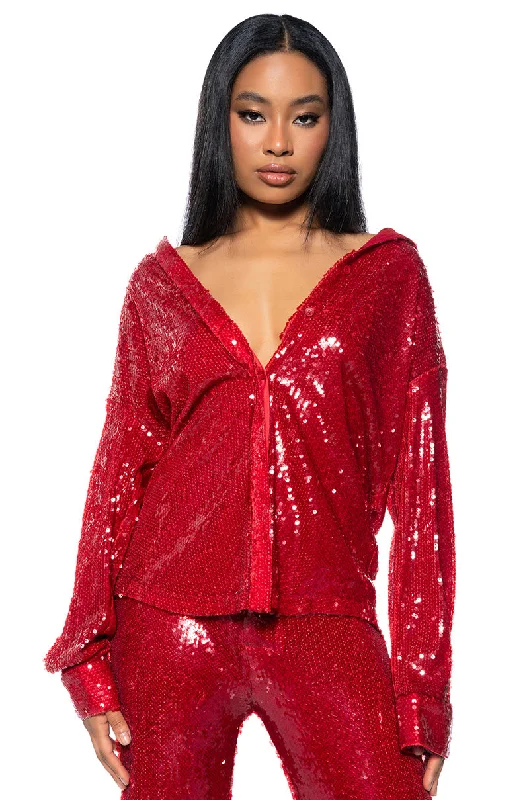 LOVER ZONE SEQUIN SHIRT