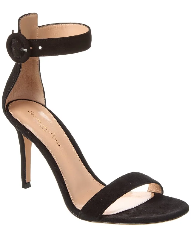 Gianvito Rossi Portofino 85 Suede Sandal