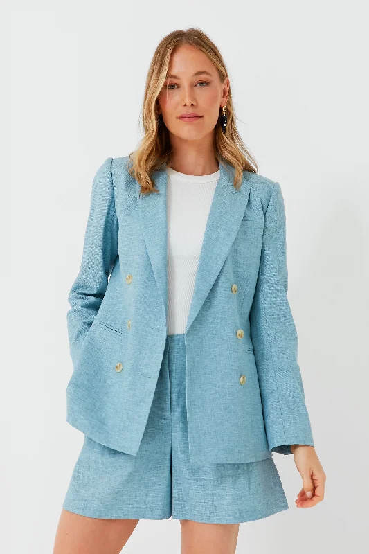 Chambray Diana Blazer