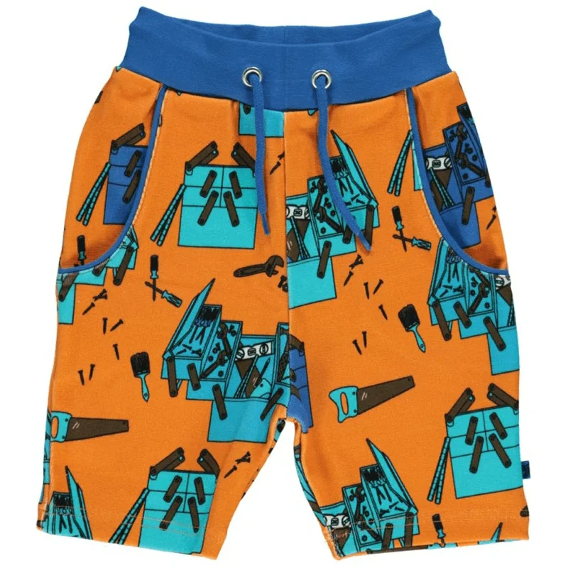 Smafolk Toolbox Shorts - Orange (Last one! 1-2y) FINAL SALE