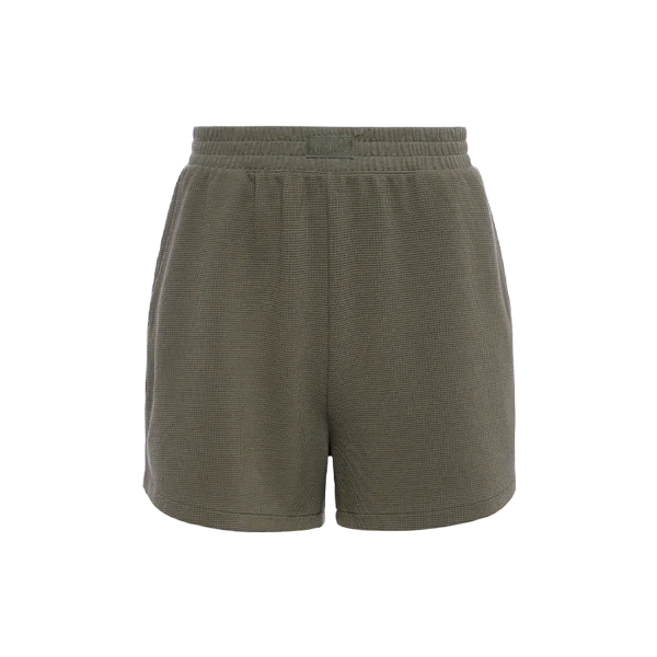 Sporty Waffle Shorts | Olive