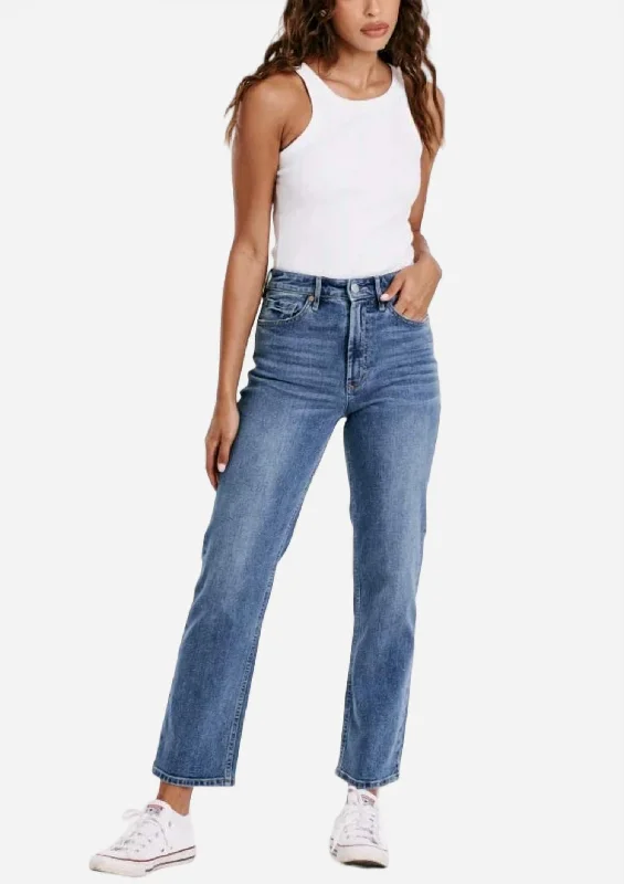 Limited-Time Price Drop!90's Super High Rise Ankle Jean In Medium Wash