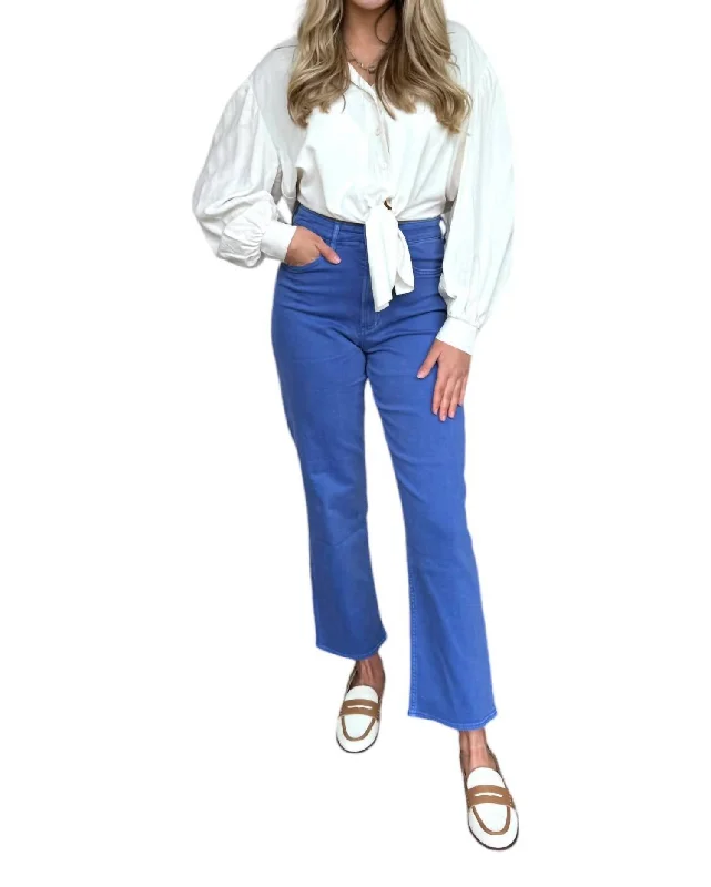 Your Chance to Save is Now!90S Super High Rise Ankle Straight Jeans In Blue Galactic Cobalt