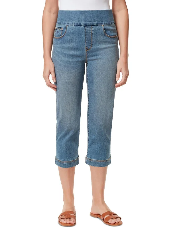 Shop the Hottest Deals!Amanda Womens Mid-Rise Denim Capri Jeans