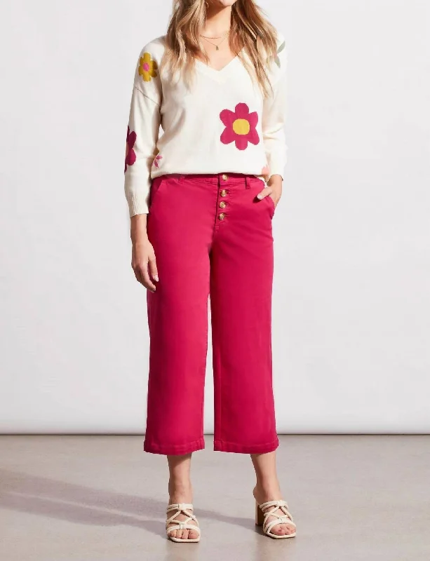 Hottest Discounts of the Year!Audrey Button Fly Wide Leg Jean In Daiquiri