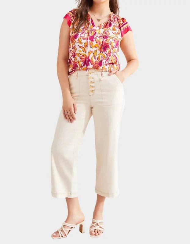 Find Your Perfect Deal Today!Brooke High Rise Wide Leg Jean In Ecru
