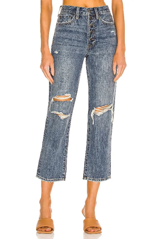 Biggest Sale of the Season!Charlie Jean With Exposed Button Fly In Destructed Pulse