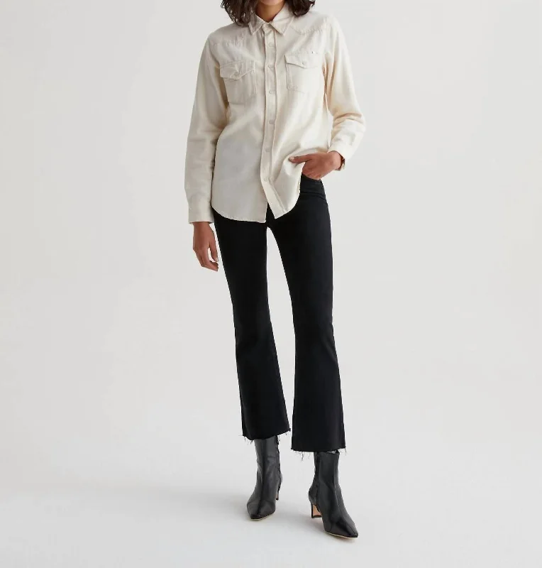 Huge Savings – Act Now!Denim Farrah Boot Crop Jeans In Smooth Slate