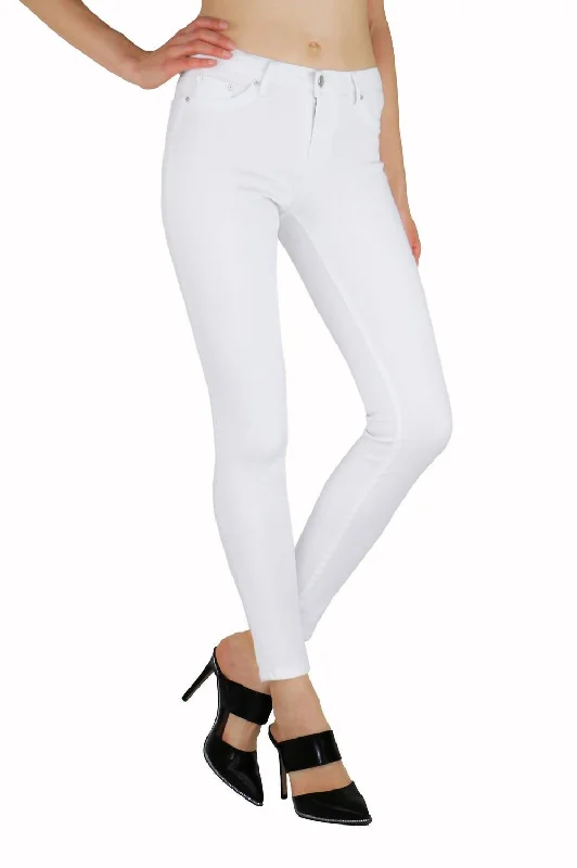 Price Drop Alert!Diane Basic Mid Rise Skinny Jean In White