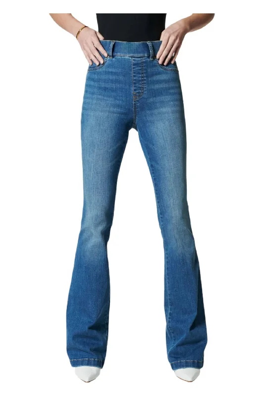 Enjoy Huge Discounts Now!Flare Pull-On Jeans In Vintage Indigo