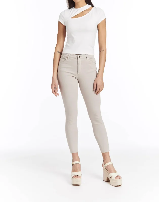 Your Shopping Spree Starts Here!High Rise Color Skinny Jeans In Dove