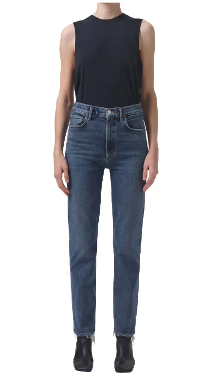 Instant Savings Await!High Rise Stovepipe Jeans In Captivate