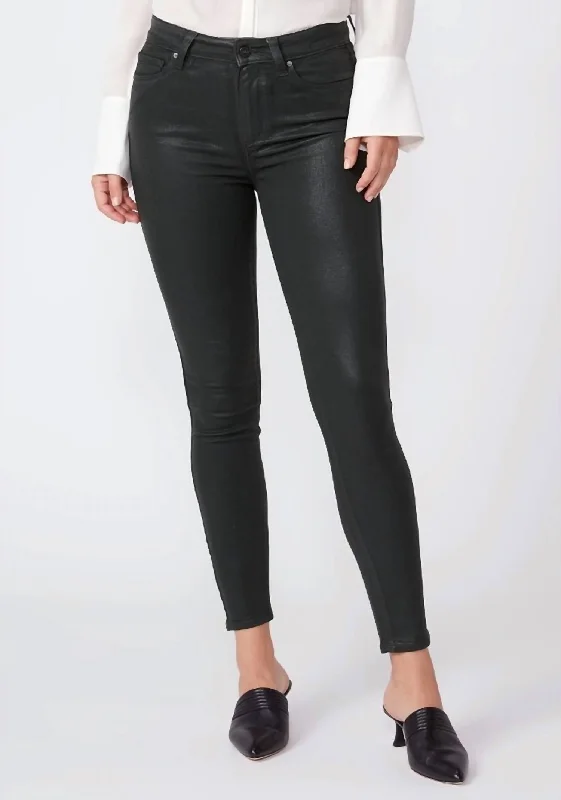 Special Offer – Act Fast!Hoxton Ankle Jean In Deep Emerald Luxe Coating