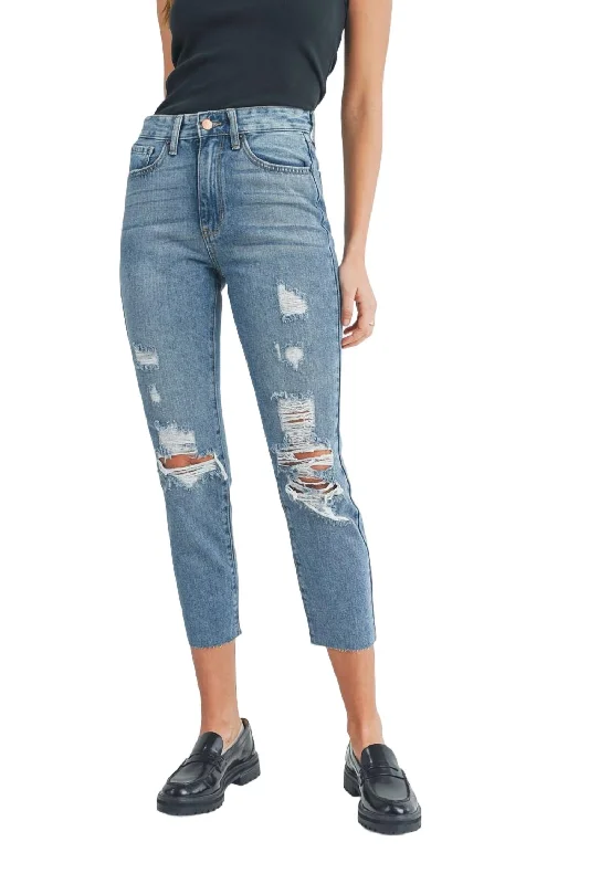 Instant Savings Await!Lakeshore Mom Jeans In Medium Wash