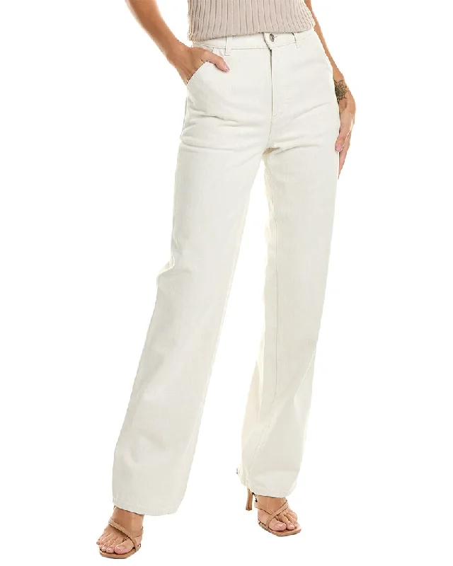 Flash Deals – Act Quickly!Loro Piana Releigh High-Rise White Straight Leg Jean
