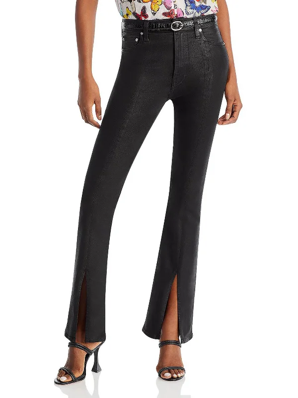 Time to Save Big!Lucia Womens Coated High Rise Straight Leg Jeans