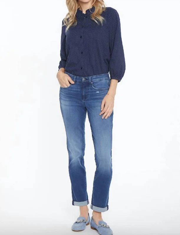 Exclusive Offers You’ll Love!Margot Girlfriend W/ Rolled Cuff Jean In Heron Wash