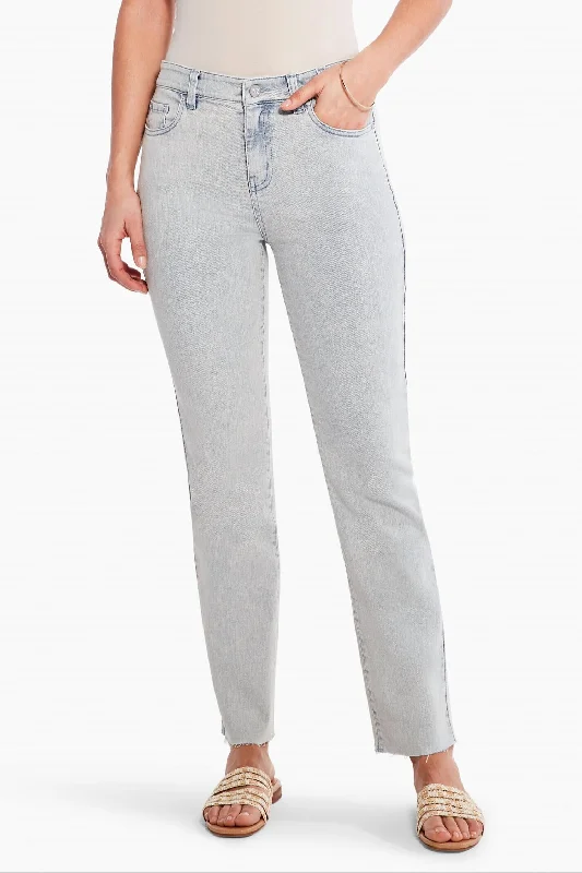 Buy More, Pay Less!Mid Rise Straight Ankle Jean In Salt