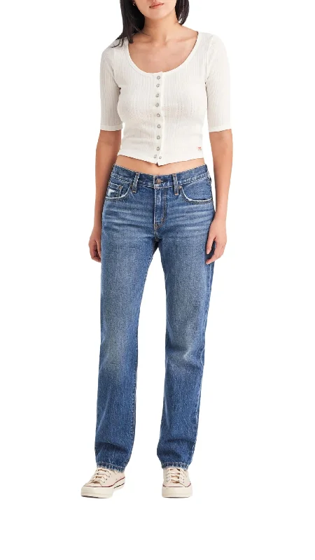 Steals and Deals Await!Middy Straight Jeans In Idle