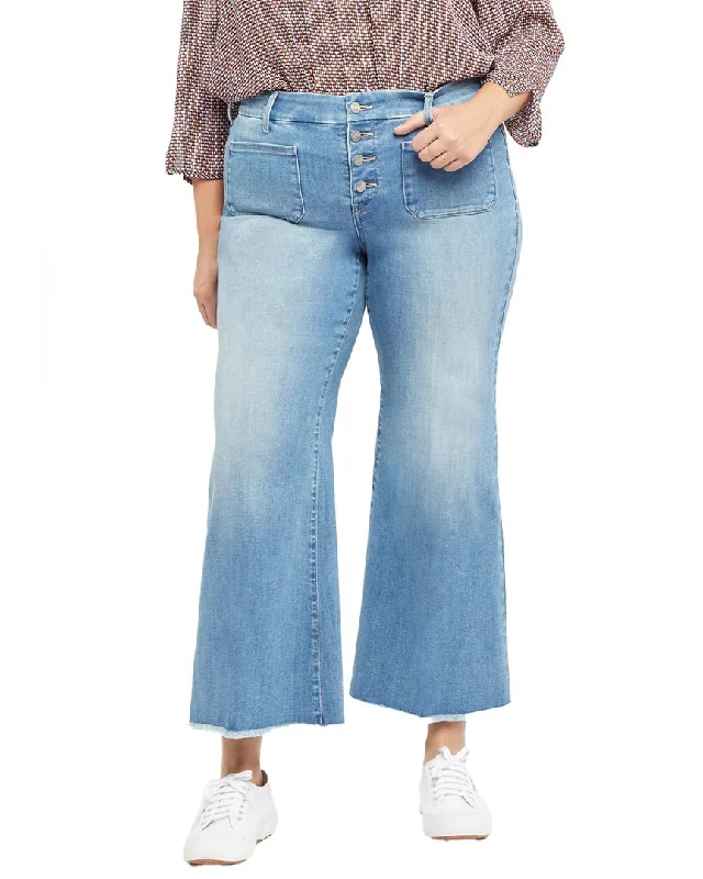 Massive Price Cuts!NYDJ Patchie Clean Brookes Wide Leg Jean
