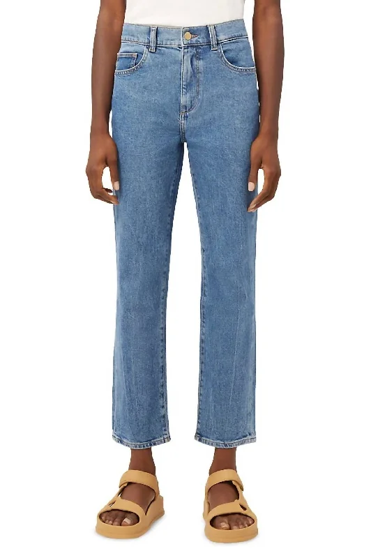 Upgrade for Less!Patti Straight High Rise Jeans In Blue Rapids