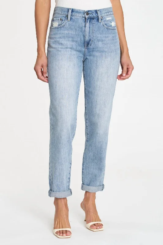 Best Deals Just for You!Presley High Rise Relaxed Roller Jean In Fusion