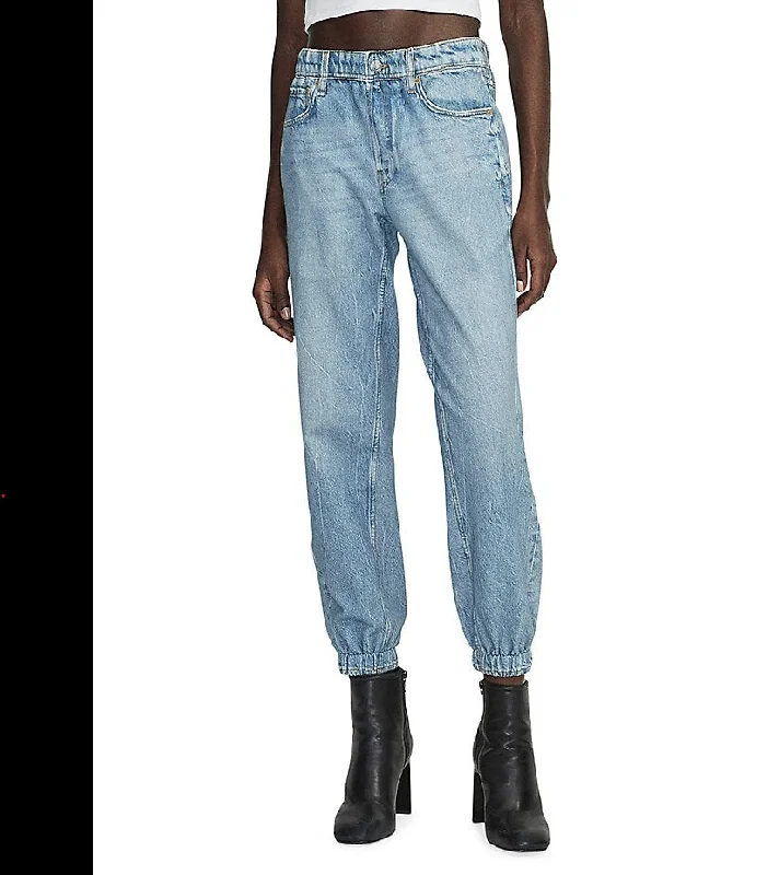 Shop Smart, Save Big!Rag & Bone Women Miramar Elastic Waist Cotton Denim Jogger Pull On Kacy Jeans