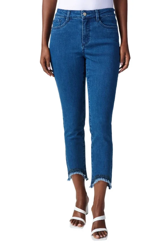 New Discounts Just Dropped!Skinny Ankle-Length Jeans In Denim Medium Blue