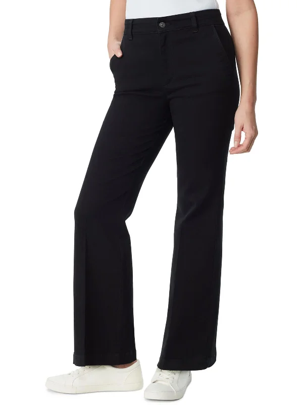 Shop More, Spend Less!Womens High Rise Knit Flared Jeans