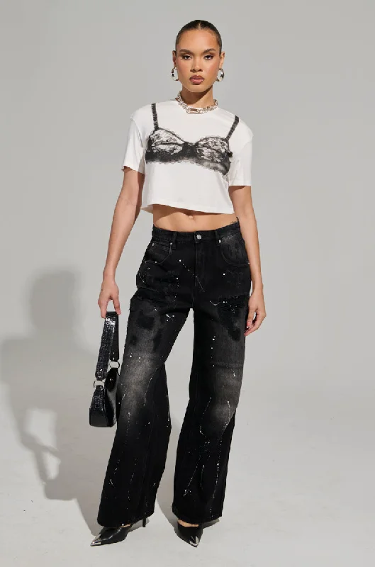 Sale Alert – Get Ready to Shop!BACK IN BLACK DISTRESSED DENIM JEANS