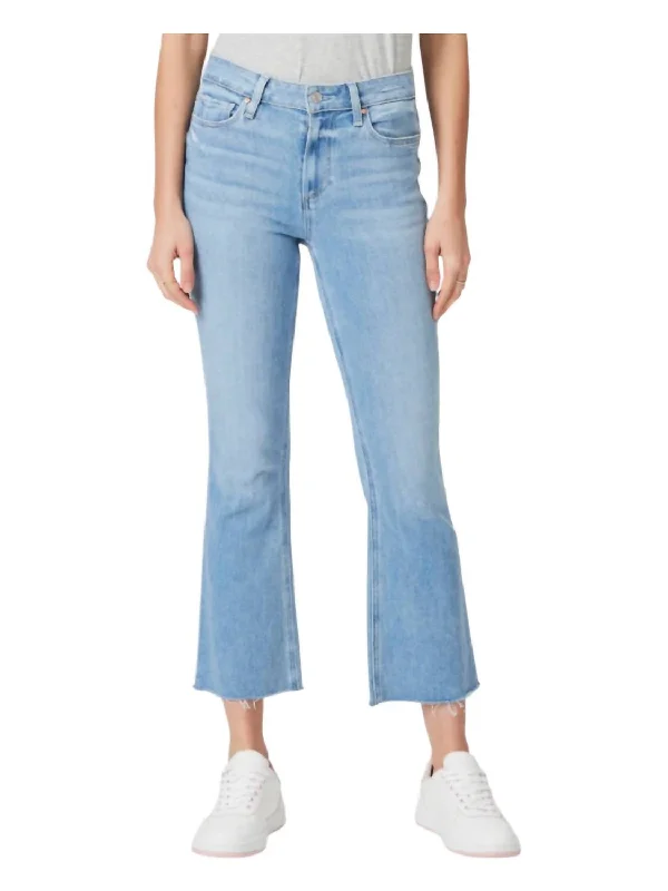 Buy One, Get One Free!Colette Crop Flare Raw Hem Jeans In Helena