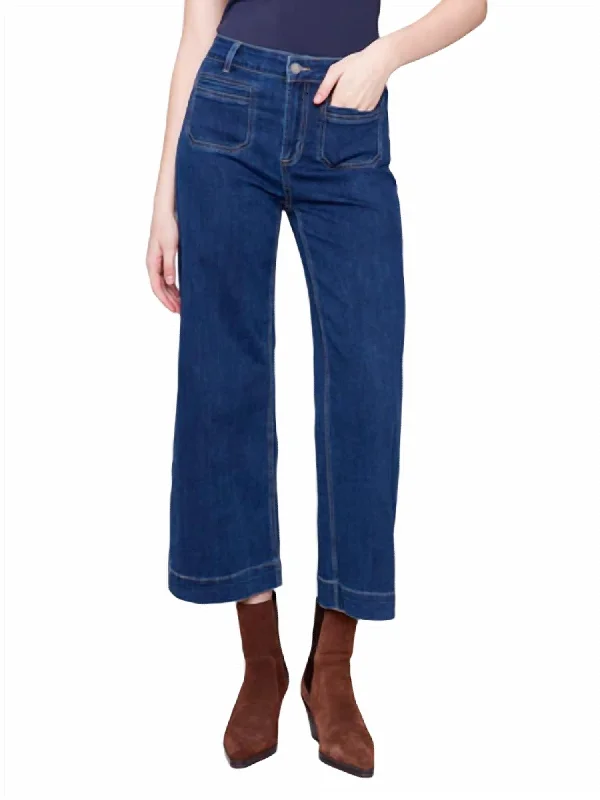 Price Drop Alert!Cropped Flare Jeans In Indigo
