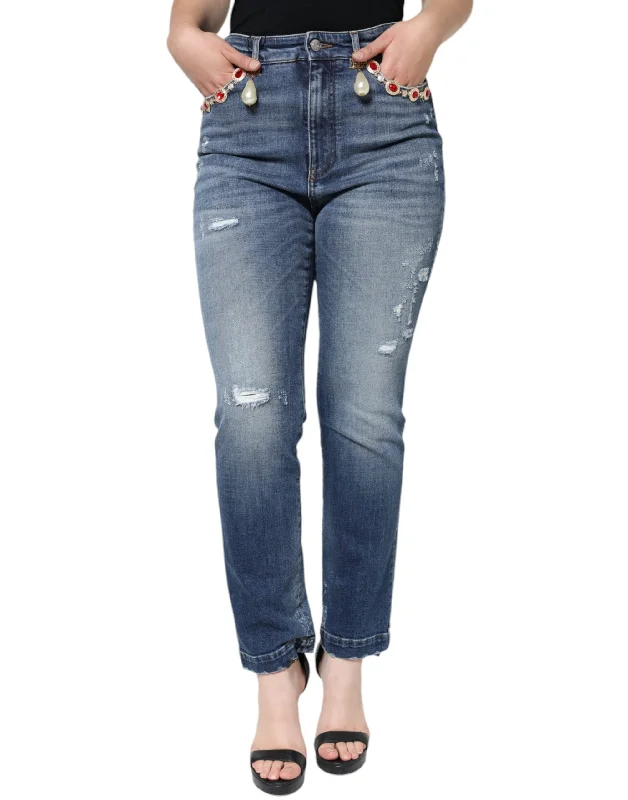 Save More When You Shop More!Dolce & Gabbana   Cotton Tatte Skinny  Women's Jeans