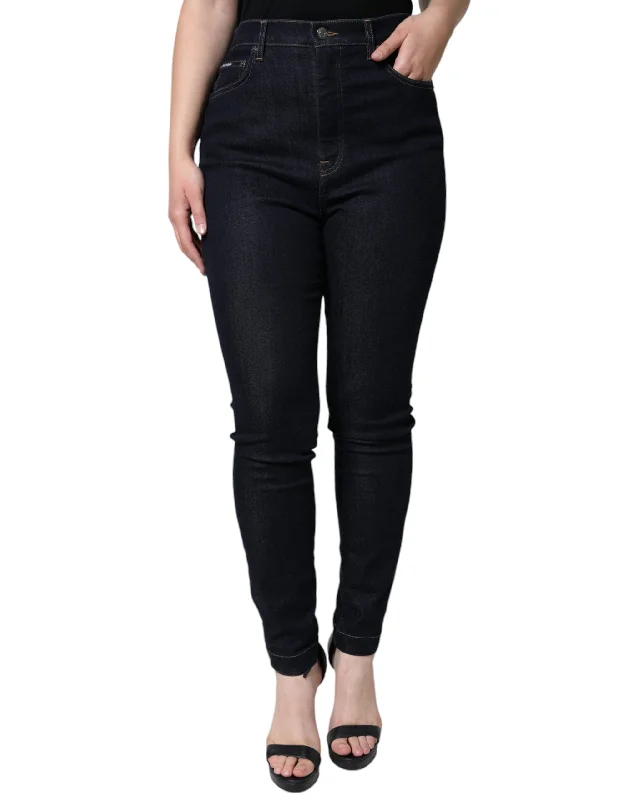 Today Only – Don’t Miss It!Dolce & Gabbana  GRACE High Waist Skinny blue Women's Jeans