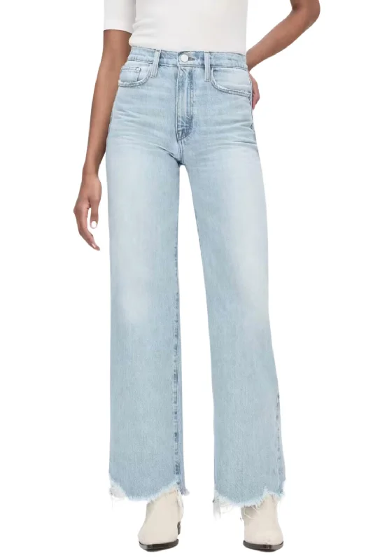 Grab Yours Before It’s Too Late!Le Jane Wide Crop Jeans In Calm Waters Chew