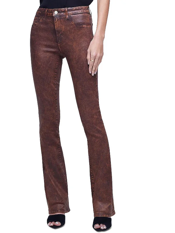Shop the Hottest Deals!Selma Womens High Rise Coated Bootcut Jeans