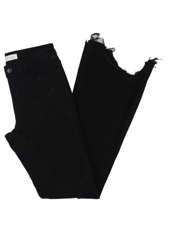 Time to Save Big!Womens High Rise Destroyed Flare Jeans