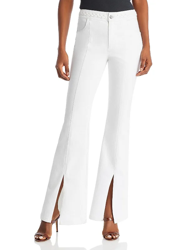 Shop Before It’s Gone!Womens High Rise Slit Flared Jeans