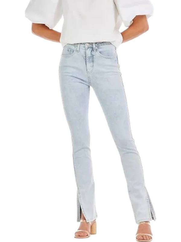 Your Discount is Waiting!Yorker Side Slit Jeans In Blue