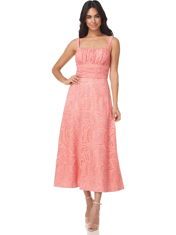 Only a Few Left – Order Now!Coty Womens Eyelet Maxi Cocktail and Party Dress