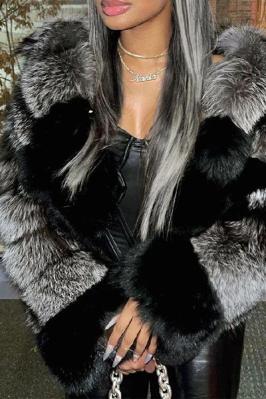 Shop Today, Save Tomorrow!Hit Color Faux Fur Luxe Crop Coat