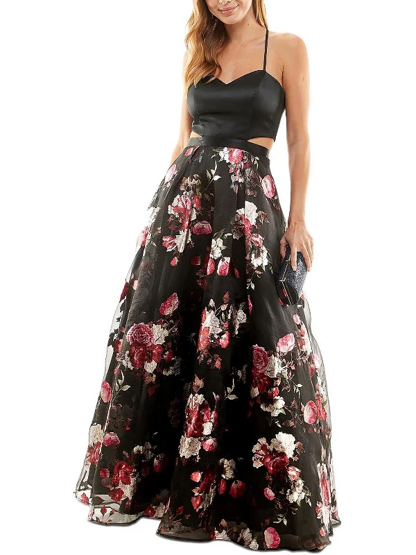 The Sale You’ve Been Waiting For!Juniors Womens Floral Open Back Evening Dress