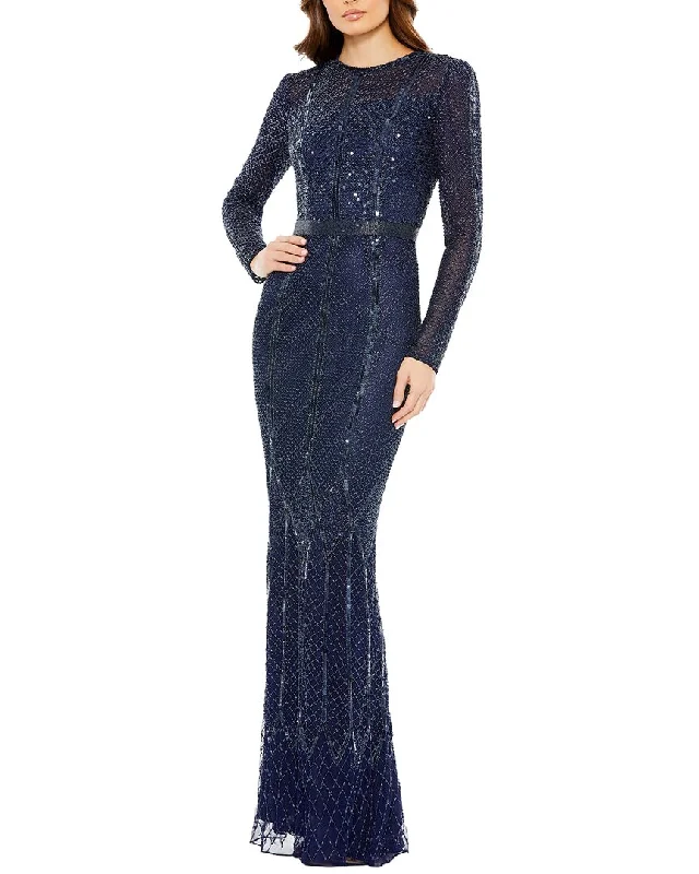 Great Deals, Just for You!Mac Duggal Embellished Illusion High-Neck Gown